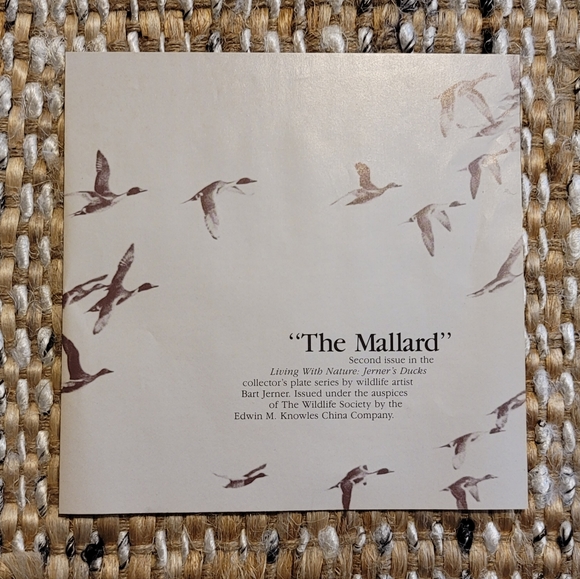 "The Mallard" collector plate by Bart Jerner - Picture 2 of 4